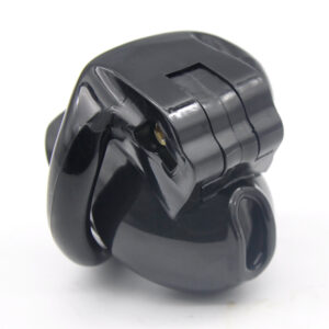 Black resin chastity cage