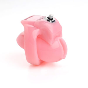 pink resin chastity cage