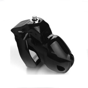 black resin chastity cages
