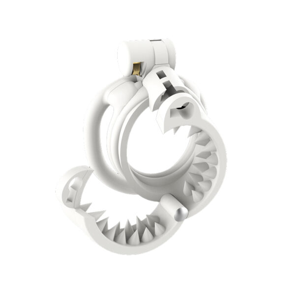 Men white Silicone Spikes Chastity cage