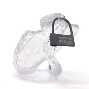 Transparent chastity cage