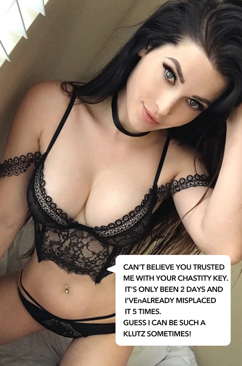 chastity captions Girls