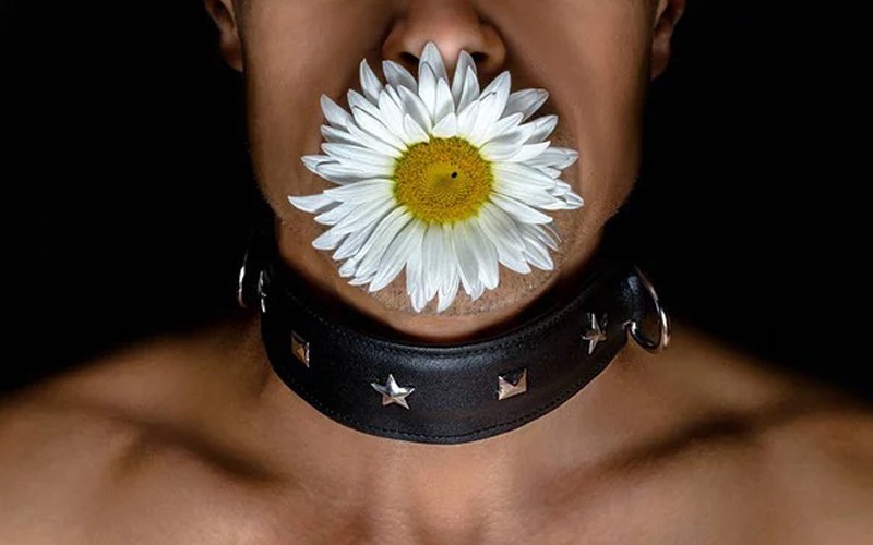 Mouthful of flowers