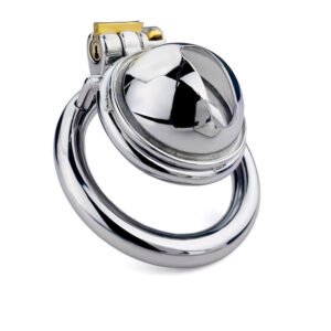 Flat Chastity Cage Satellite Black Male Small