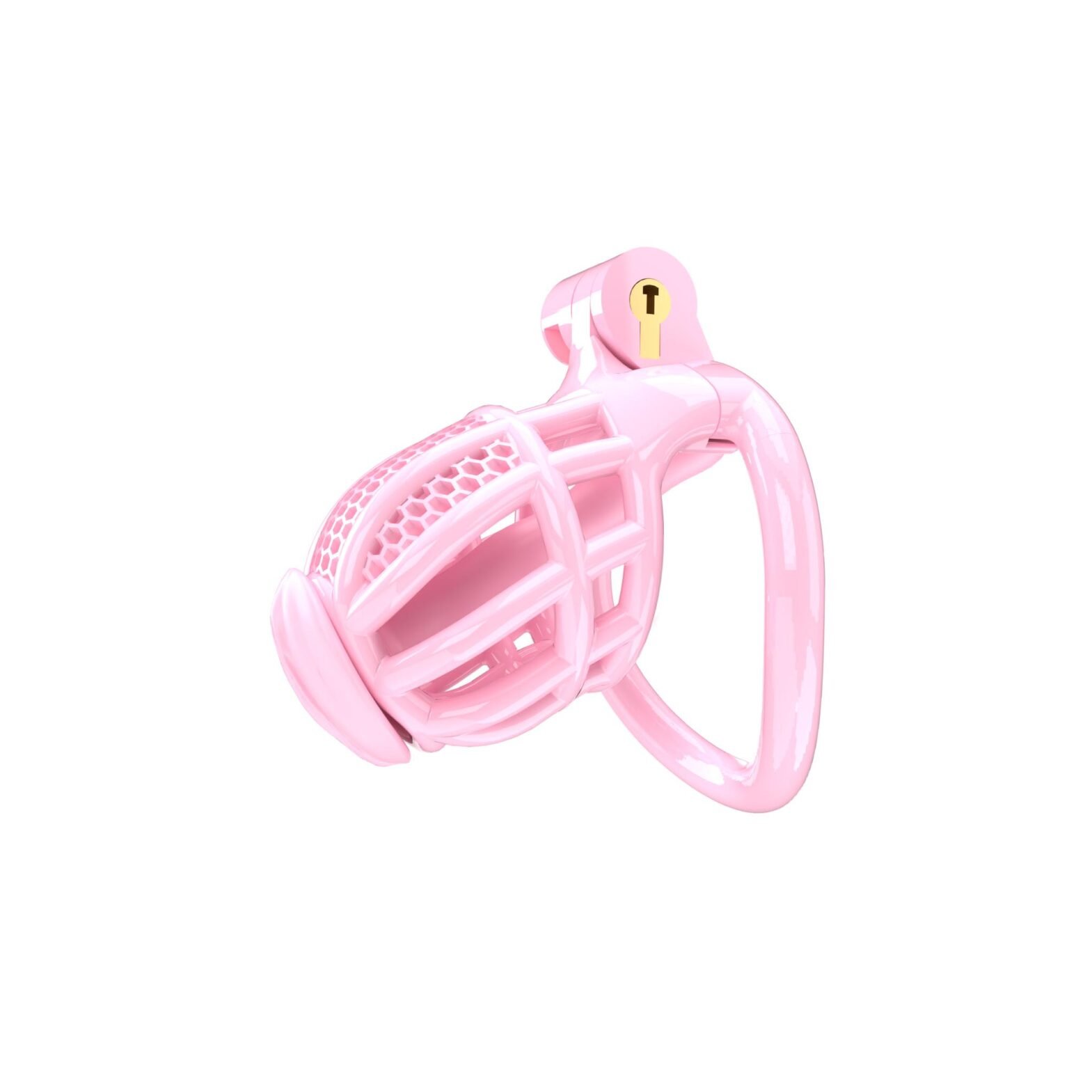 Pink Sissy Small Cock Cage 3D Printed Plastic Q3 - Chastity Cage