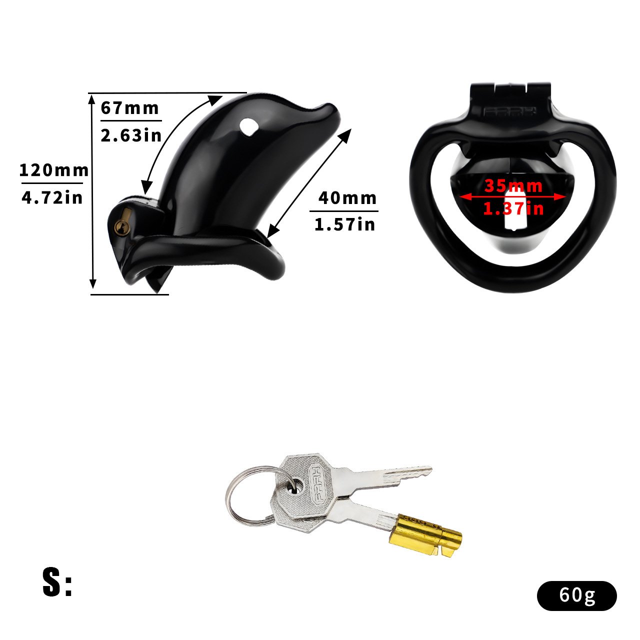 SISSY PLASTIC CHASTITY CAGE SMALL PINK DOLPHINS