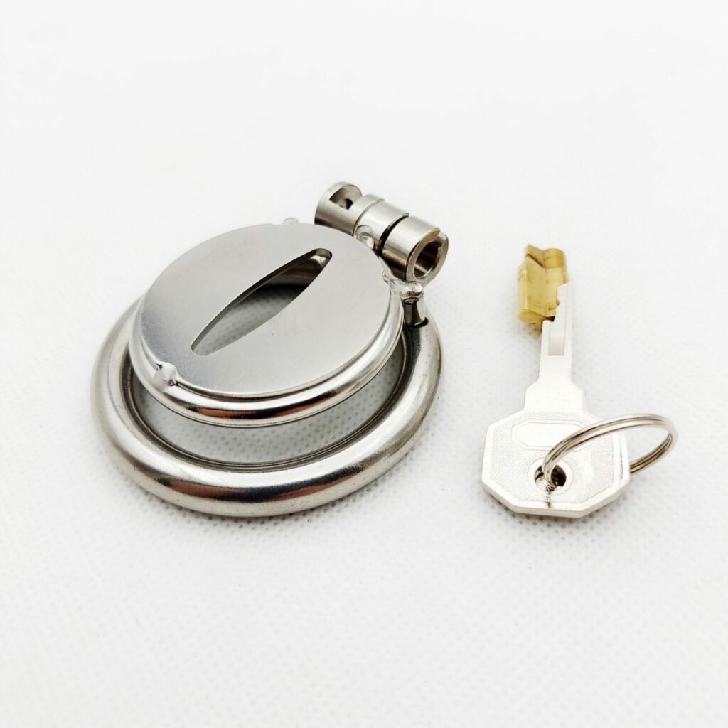 Flat Chastity Cage Metal Evil Eye Chastity Cage Flat Chastity Cage Metal Evil Eye Chastity Cage