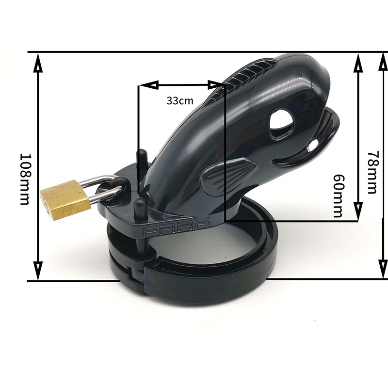 SISSY PLASTIC PINK CHASTITY CAGE – WHALE FANTASY