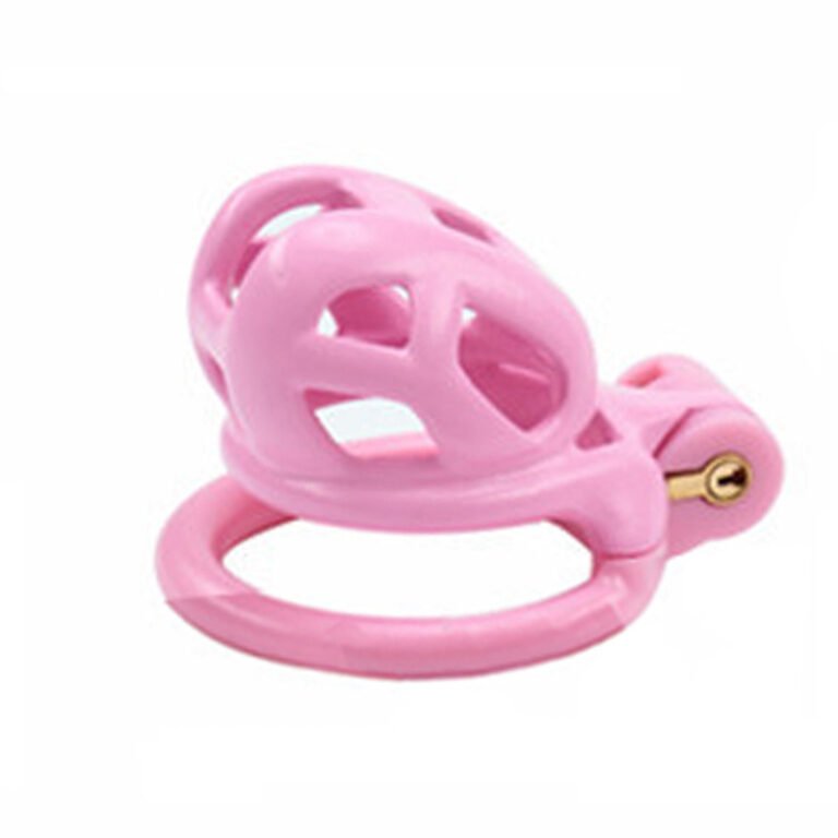 Silicone Chastity Cage Pink & Short