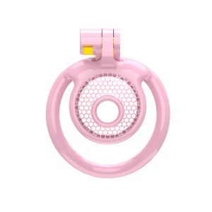 Sissy Chastity Cage Pink Flat Small Male