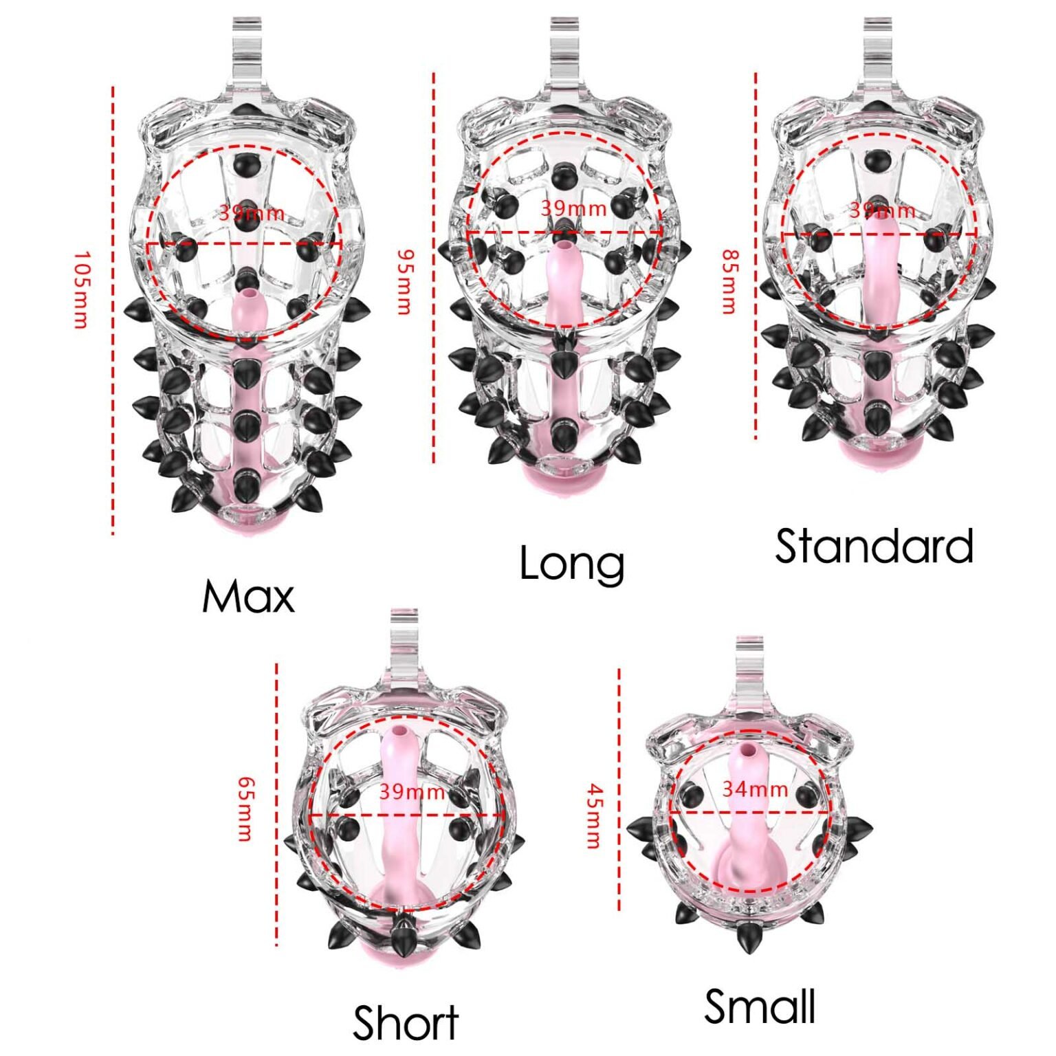 Lightweight Spiked Cock Cage