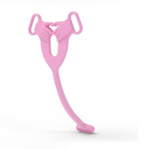 Flat Sissy Cock Cage White Resin  1.0