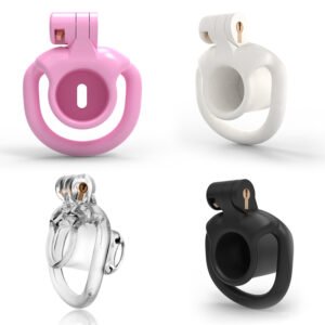 Inverted Cock Cage Sissy Small Pink Resin