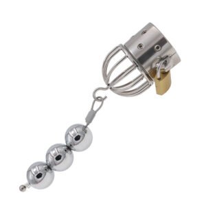 Spikes Chastity Cage Metal With Metal Ball