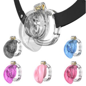 Sissy Chastity Cage Male Belt Pink