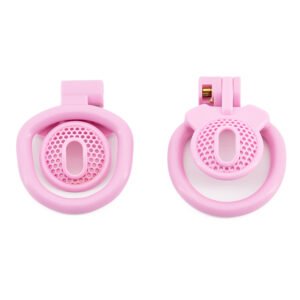 Flat Chastity Cage Inverted Small Male Pink