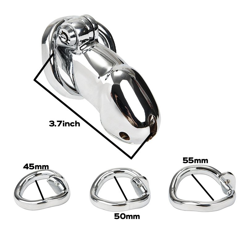 METAL CHASTITY CAGE MALE STAINLESS 4 New Chastity Cage