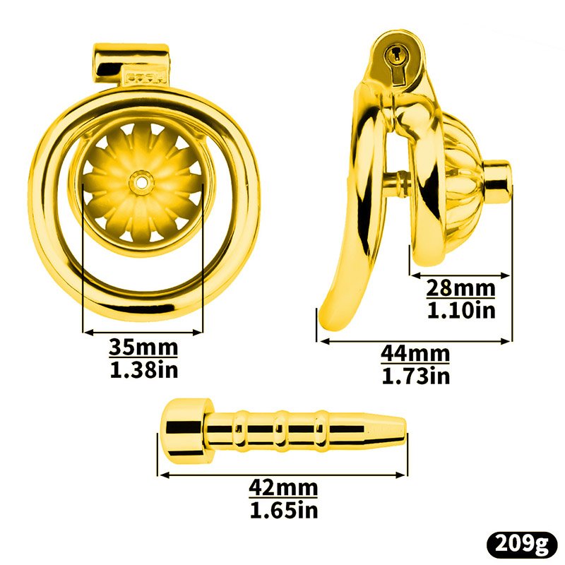 FLAT SMALL CHASTITY CAGE