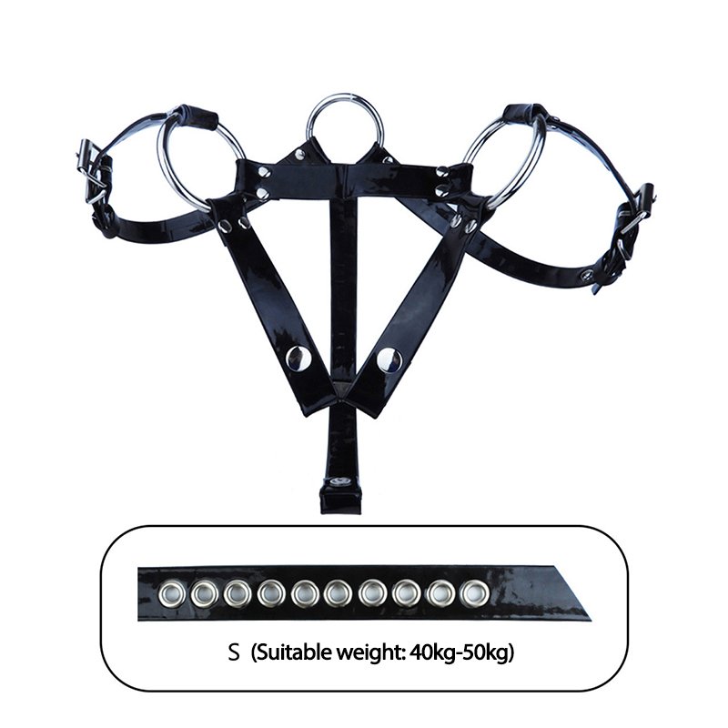 MALE CHASTITY BELT BLACK LEATHER K3