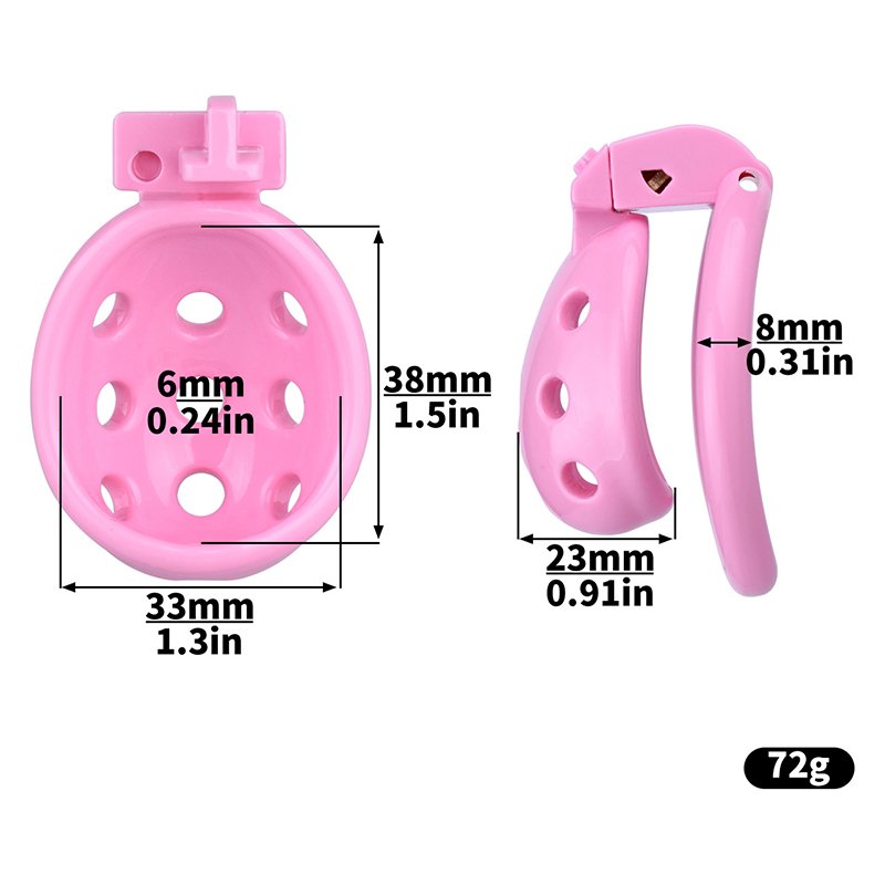 3D PRINTED CHASTITY CAGE SMALL BELT CATHETER K3