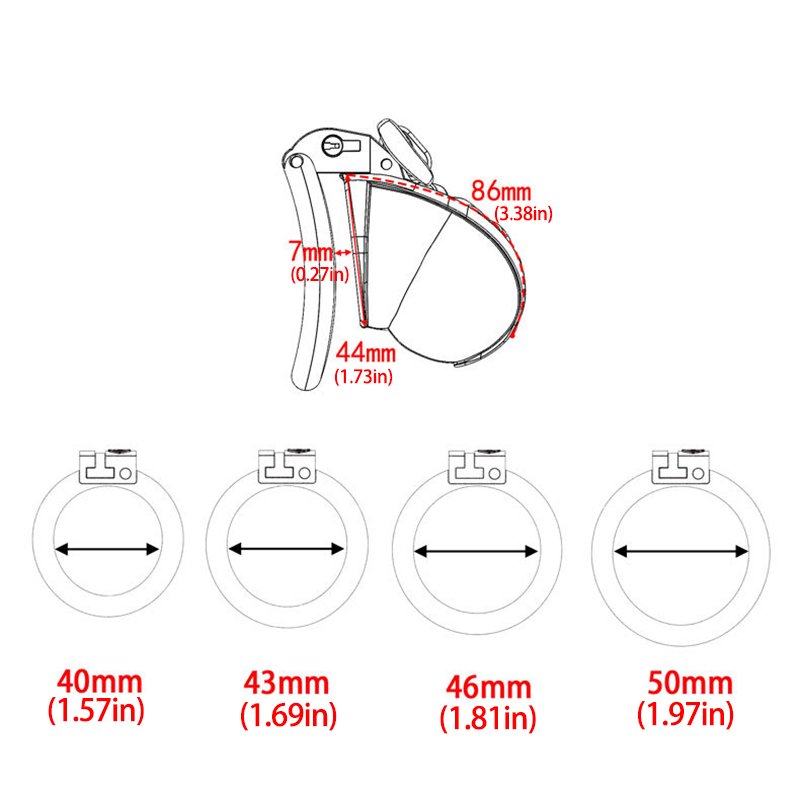 SISSY CHASTITY CAGE 3D PRINTED PINK BOWKNOT