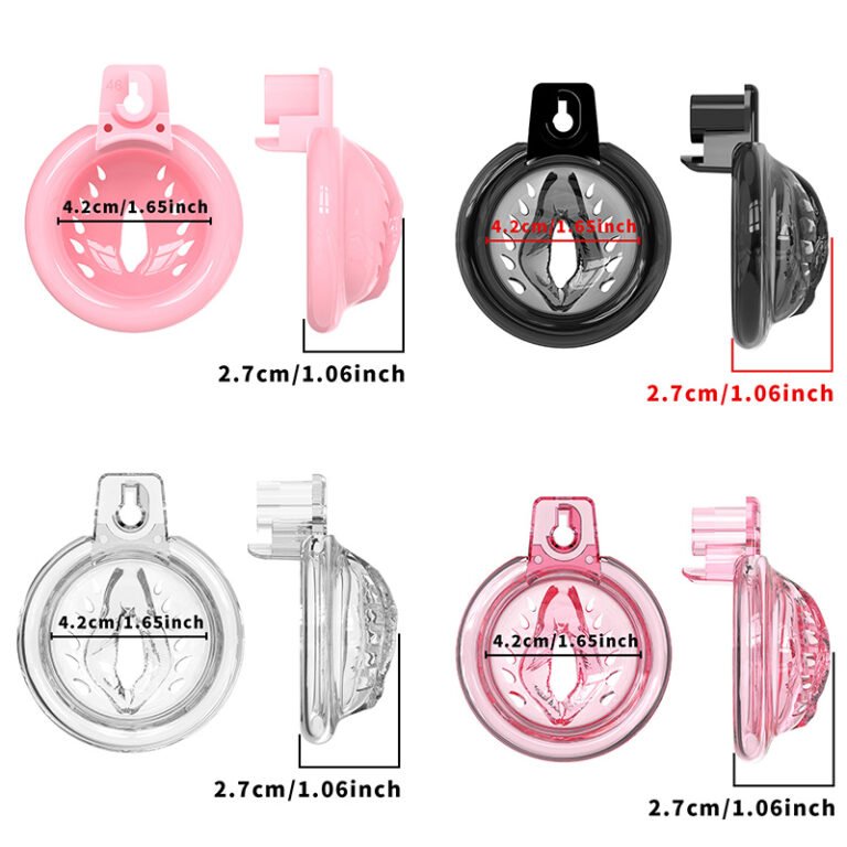 sissy-chastity-cage-flat-pink-butt-plug-1p-chastity-cage