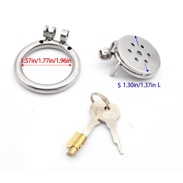 INVERTED CHASTITY CAGE METAL SMALL CATHETER T1