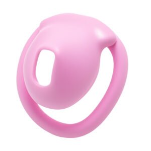 PINK COCK CAGE MALE SMALL INVISIBLE LOCK POT LID STYLE