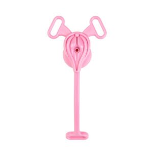 FLAT CHASTITY BELT VAGINA PINK CATHETER