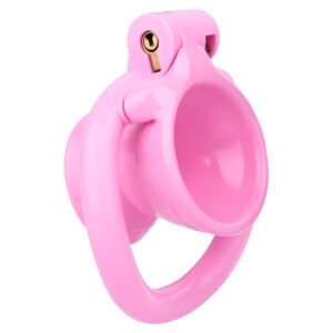 INVERTED CHASTITY CAGE FISH TRAP-SHAPED MALE PINK K2