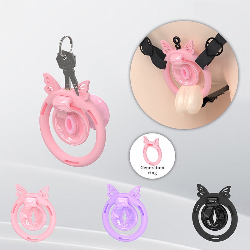 INVERTED CHASTITY CAGE SMALL MALE DETACHABLE INVERTED PLUG