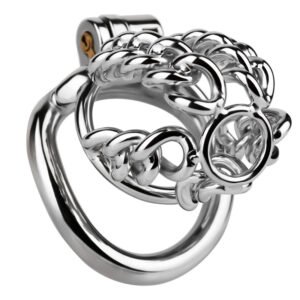 METAL COCK CAGE MALE THICKENED FIXED CHAIN K2