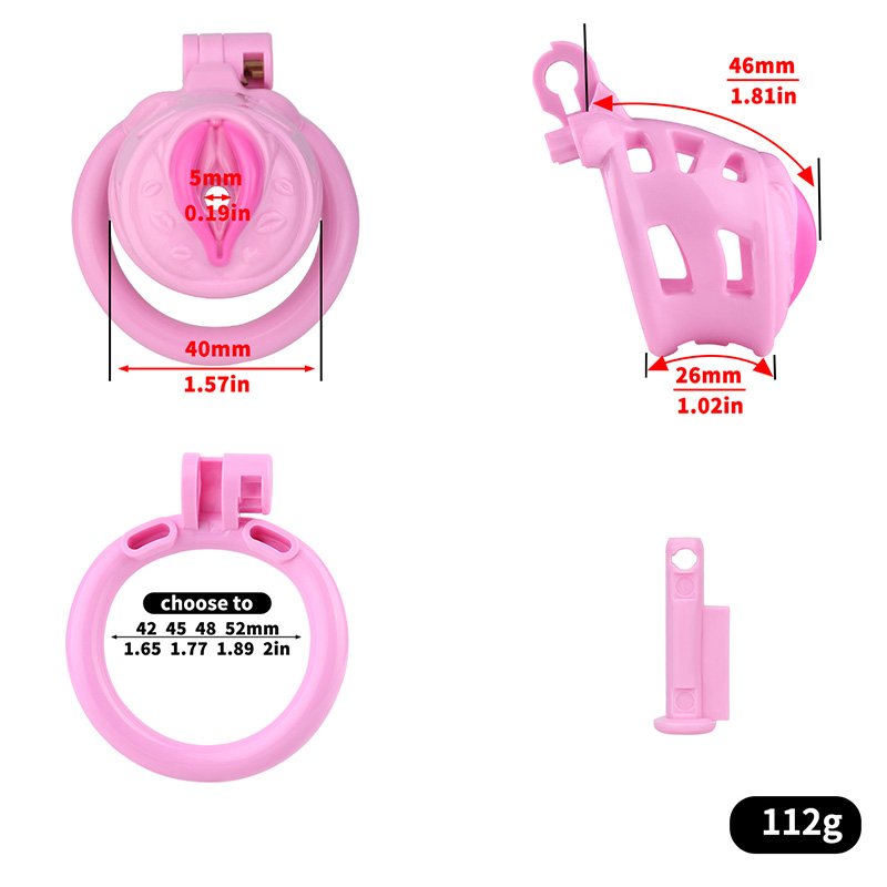 Sissy Chastity Cage Full Accessories BDSM Gear