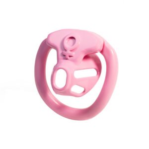 Pink Resin Sissy Chastity Cage – Small Size with Feminine Design