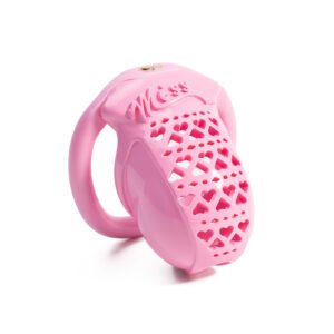 Hollow Heart Lattice Chastity Cage for Sissy - Lightweight Resin Stealth Wear