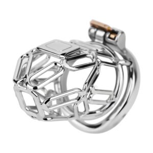 Long Stainless Steel Chastity Cage - High Breathability Male Locking Device