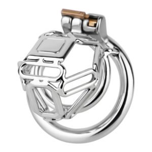 Medium Stainless Steel Chastity Cage: High Breathability Male Locking System