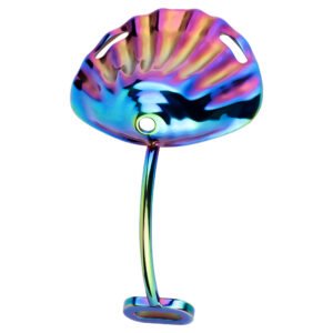 Rainbow Metal Male Chastity Cage - Premium Shell Design