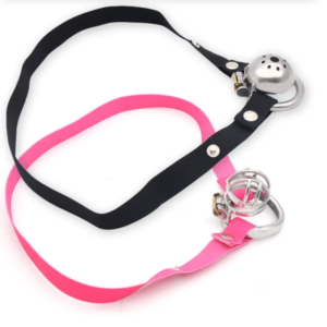 Chastity Cage Belt Restraints Inverted Flat