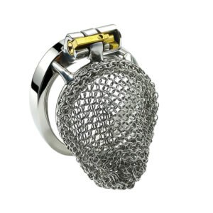 Chainmail Chastity Cage - Breathable Metal Locking Device