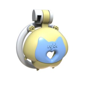 Chastity Cage for BDSM Play - Two-Tone Resin Device for Sissy