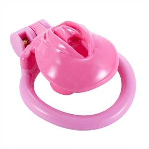 Chastity Cage for Sissy Play - Pink Inverted Resin Cage
