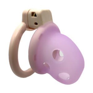 Silicone Chastity Cage With Belt Translucent