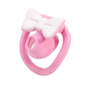 Small Chastity Cage Bow Resin Sissy BDSM
