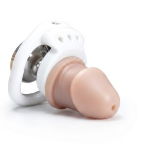 Inverted Chastity Cage With Dildo Flat BDSM