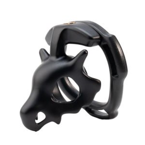 Resin Chastity Cage Fossil Dinosaur Skull For BDSM Roleplay