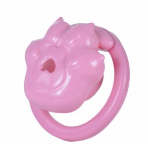 Sissy Chastity Cage Cat Paw Style Resin Pink BDSM