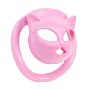 Resin Chastity Cage Cute Cat Head Design Sissy