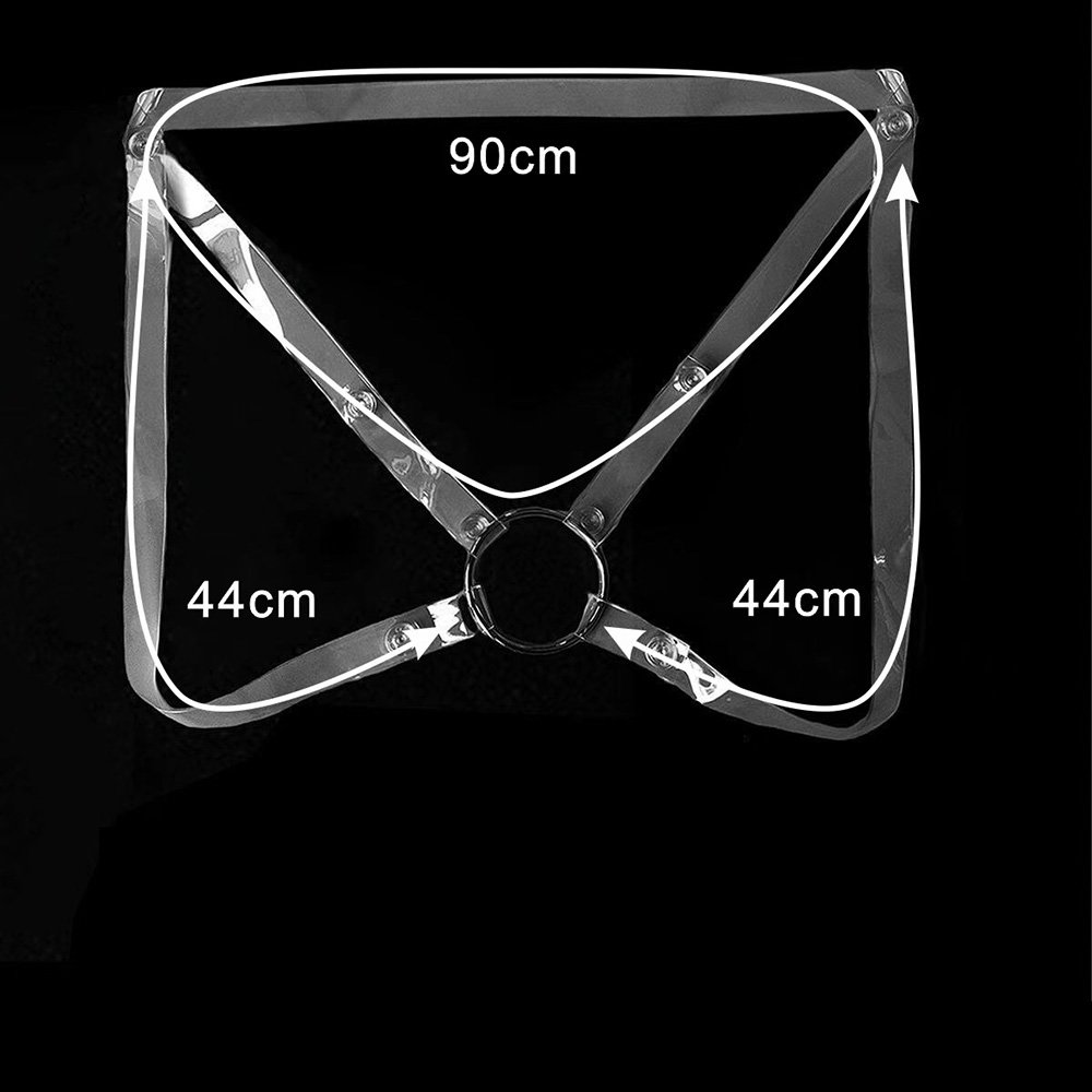 Chastity Cage Accessories Transparent Elastic Waist Belt