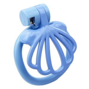 Flat Chastity Cage Seashell Design Resin